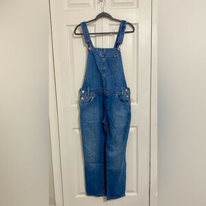 Levis Overalls Womens Medium Denim Straight Leg Adjustable Straps Jean